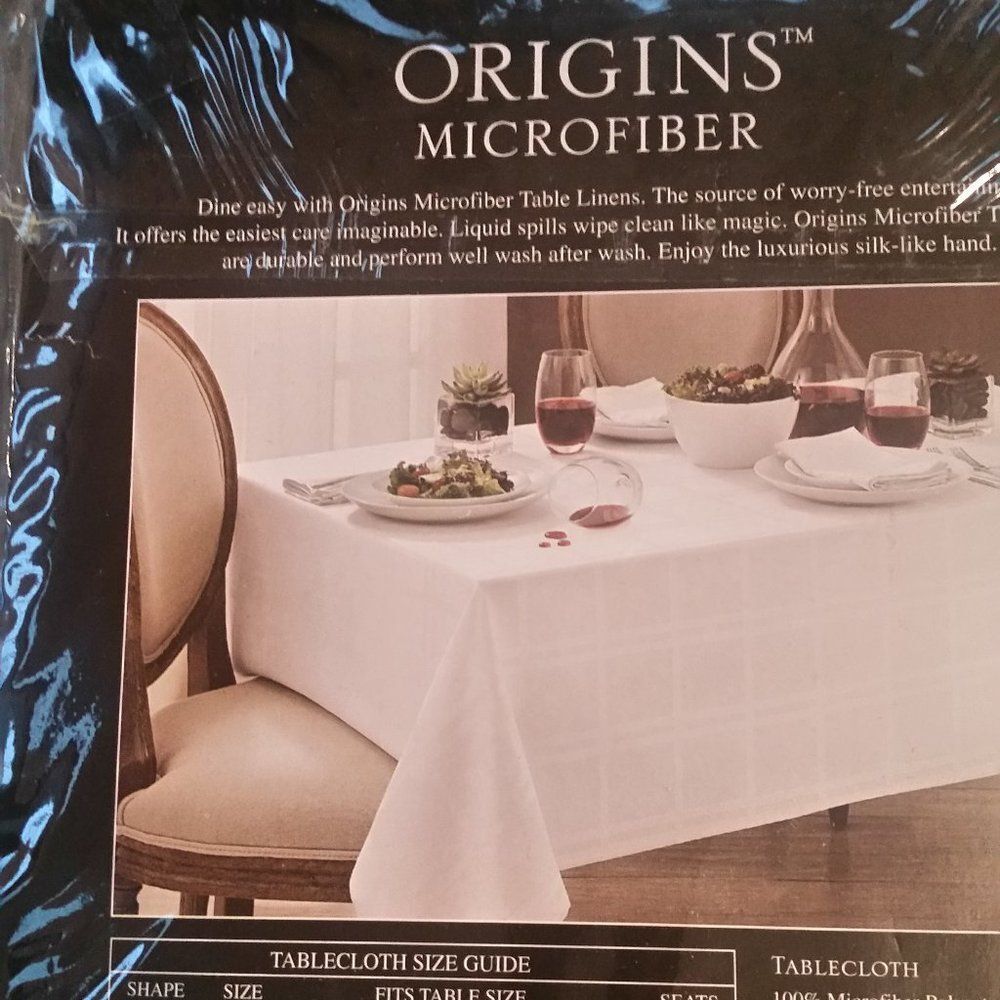 NWT Origins Microfiber Tablecloth